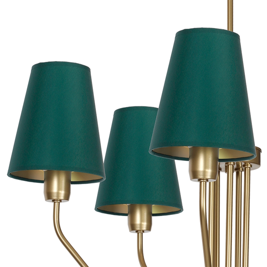 Lestenec na drogu VICTORIA 5xE27/60W/230V zelena