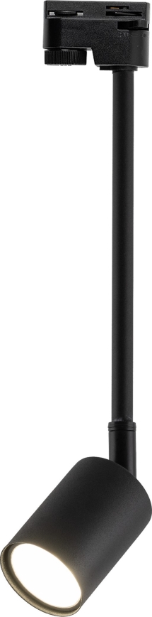 Lestenec na drogu za 1-fazni tračni sistem TOP 1xGU10/10W/230V črna