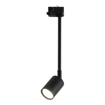 Lestenec na drogu za tračni sistem 3-fazni TOP 1xGU10/8W/230V črna