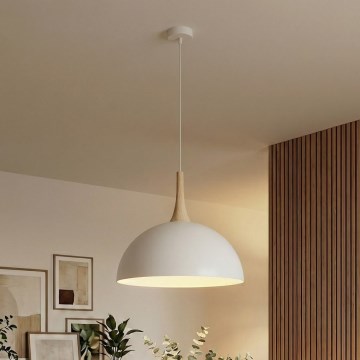 Lestenec na jekleni vrvici NAUTICA 1xGX53/12W/230V bela