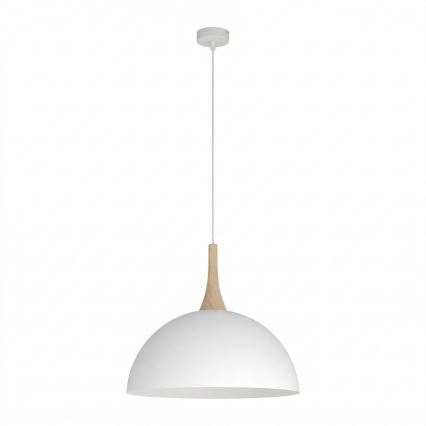 Lestenec na jekleni vrvici NAUTICA 1xGX53/12W/230V bela