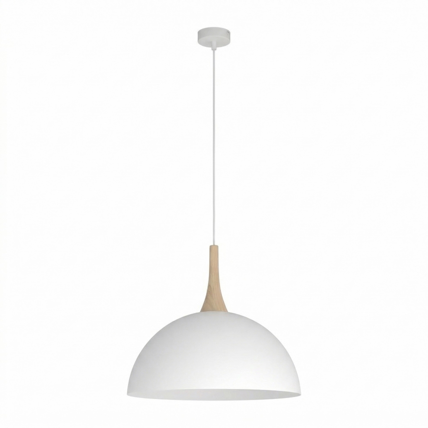 Lestenec na jekleni vrvici NAUTICA 1xGX53/12W/230V bela