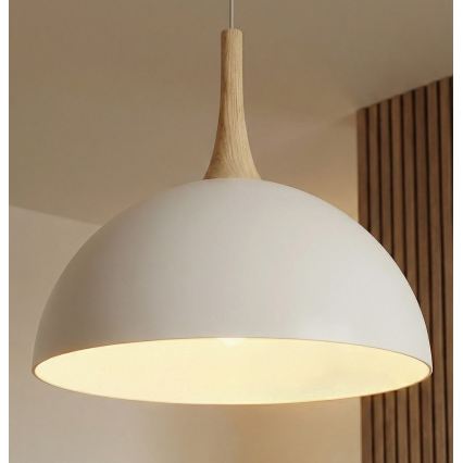 Lestenec na jekleni vrvici NAUTICA 1xGX53/12W/230V bela