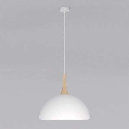 Lestenec na jekleni vrvici NAUTICA 1xGX53/12W/230V bela