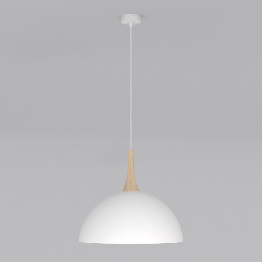 Lestenec na jekleni vrvici NAUTICA 1xGX53/12W/230V bela