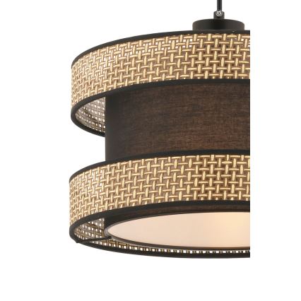 Lestenec na kabelu HALO 1xE27/60W/230V rjava/bež