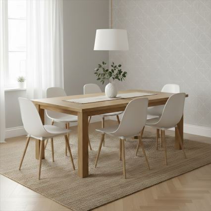 Lestenec na kablu AIDA 1xE27/60W/230V premer 35 cm hrast/rjava/bela