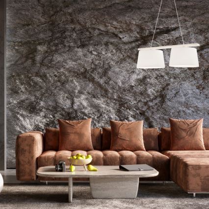 Lestenec na kablu AIDA 2xE27/60W/230V pr. 35 cm hrast/bela