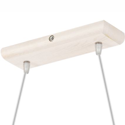 Lestenec na kablu AIDA 2xE27/60W/230V pr. 35 cm hrast/bela