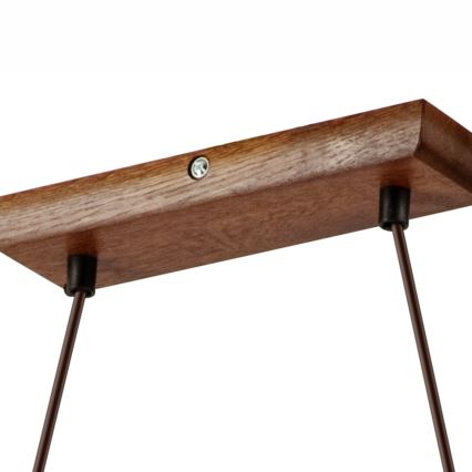 Lestenec na kablu AIDA 2xE27/60W/230V premer 35 cm hrast/oreh