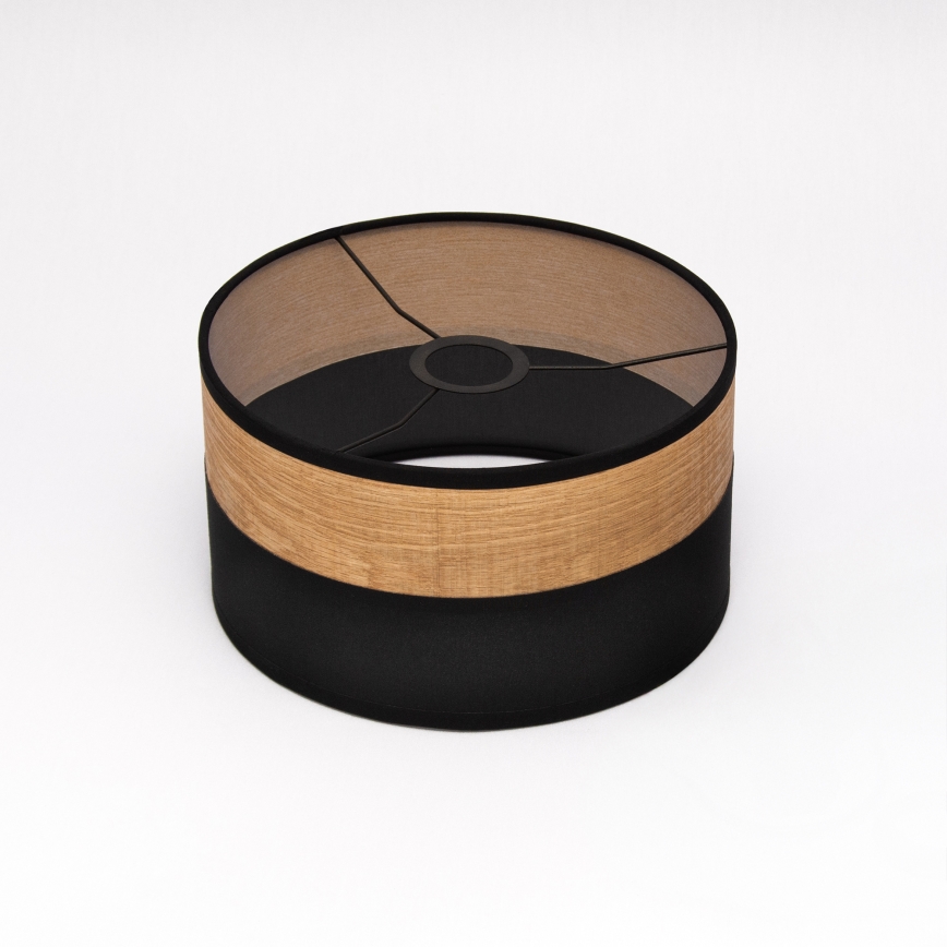 Lestenec na kablu ALBA 1xE27/15W/230V premer 25 cm črna/rjava