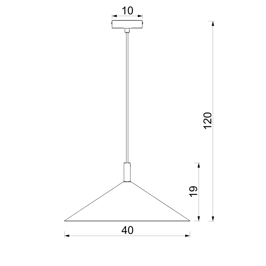 Lestenec na kablu ANEGA, 1xGX53/15W/230V, premer 40 cm, bež