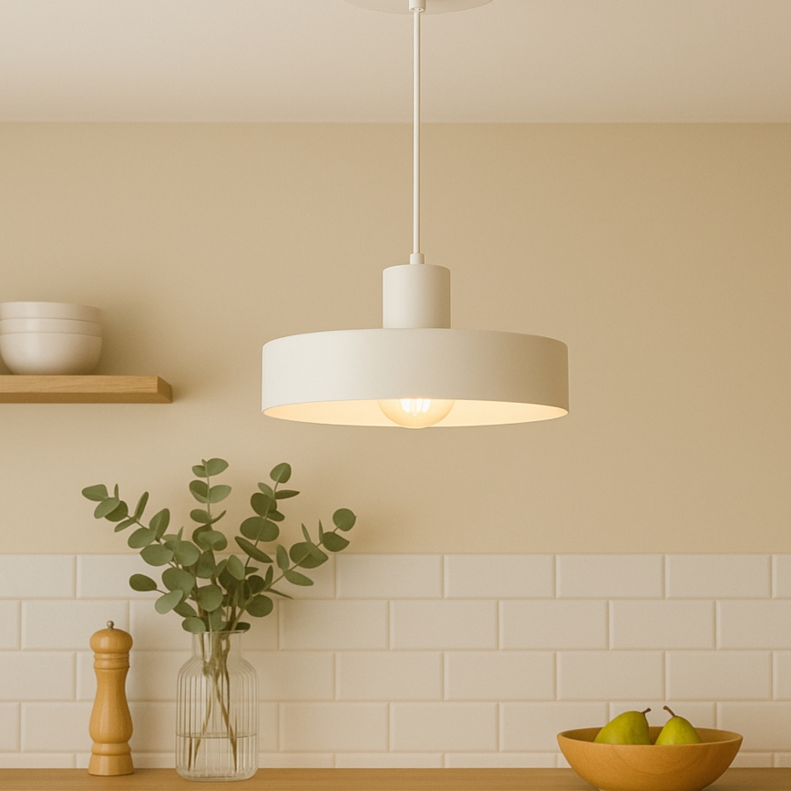 Lestenec na kablu ARCANE 1xE27/60W/230V, bel