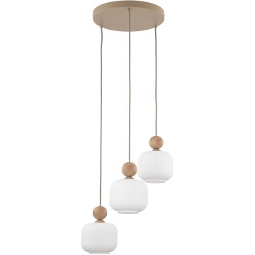 Lestenec na kablu BALLO 3xE14/10W/230V bež