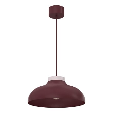 Lestenec na kablu BASCA 1xE27/15W/230V bordo/krem