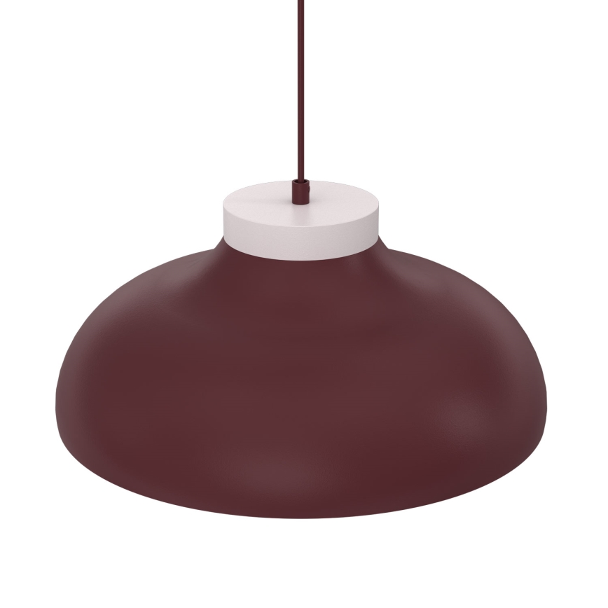 Lestenec na kablu BASCA 1xE27/15W/230V bordo/krem