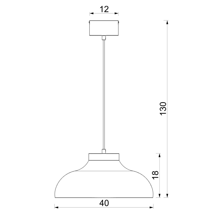Lestenec na kablu BASCA 1xE27/15W/230V bordo/krem