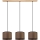 Lestenec na kablu BENITA 3xE27/40W/230V rjava/hrast