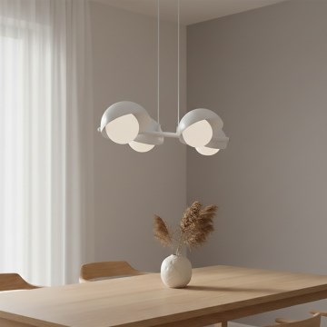 Lestenec na kablu BOOM 4xG9/8W/230V, bela