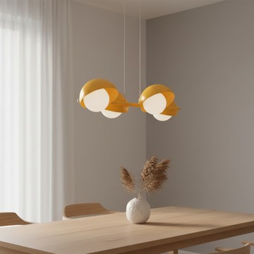 Lestenec na kablu BOOM 4xG9/8W/230V oranžen