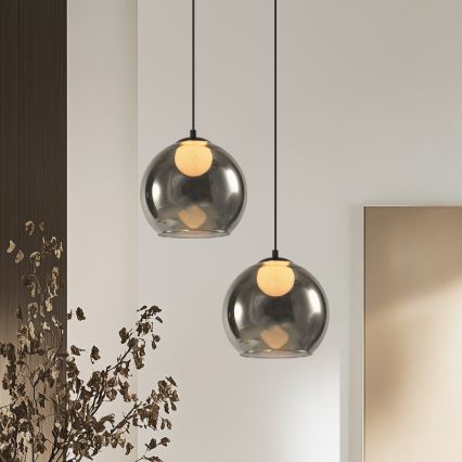 Lestenec na kablu BRIN 1xG9/15W/230V dimno črna