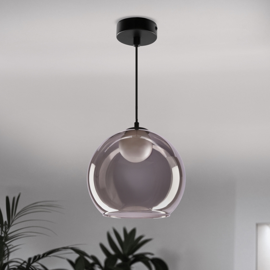 Lestenec na kablu BRIN 1xG9/15W/230V dimno črna