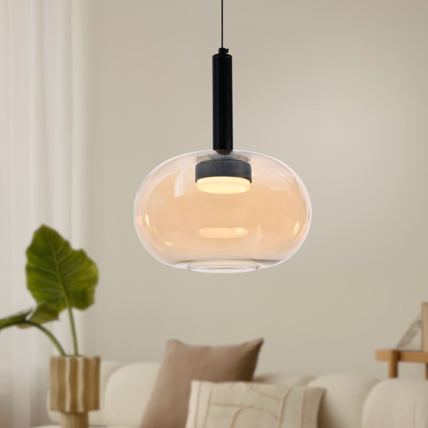 Lestenec na kablu BUENO 1xGX53/9W/230V premer 25 cm dimno bež