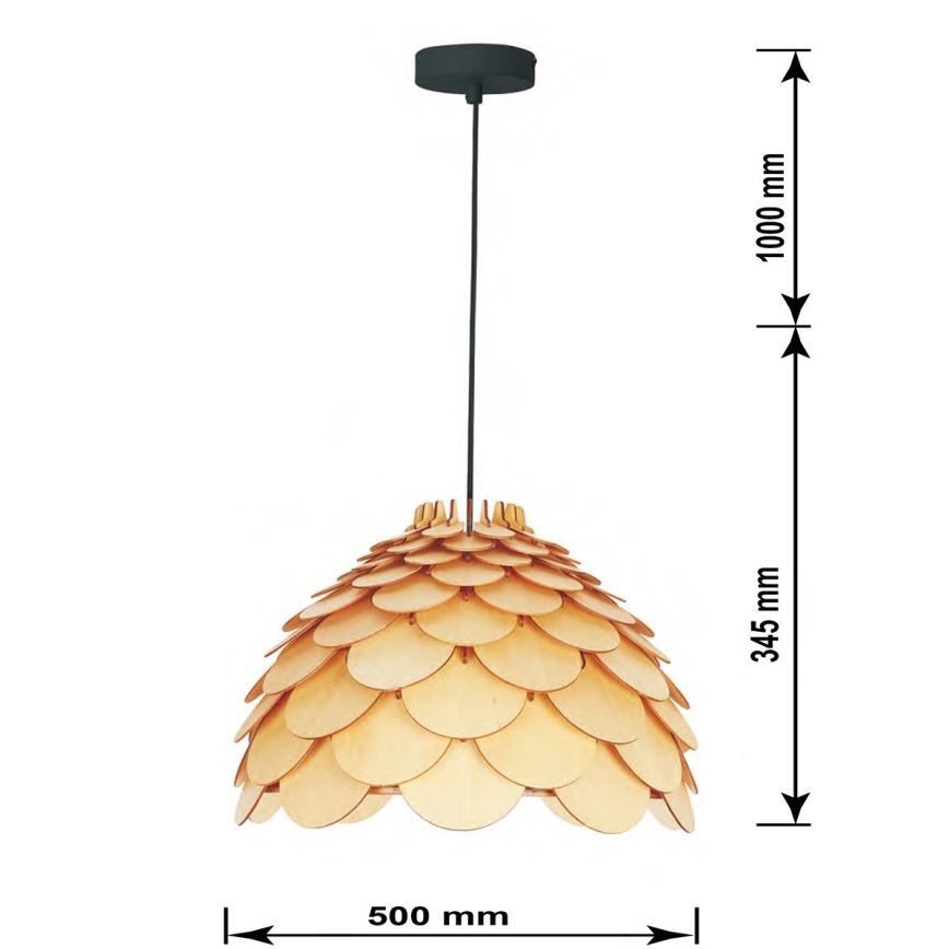 Lestenec na kablu BURGO 1xE27/60W/230V, premer 50 cm