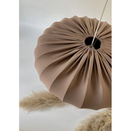 Lestenec na kablu CAFEE 1xE27/40W/230V, premer 52 cm, rjav