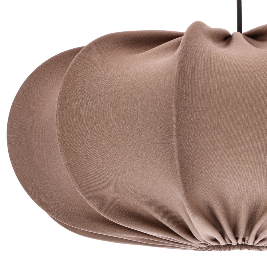 Lestenec na kablu CAFEE 1xE27/40W/230V, premer 52 cm, rjav