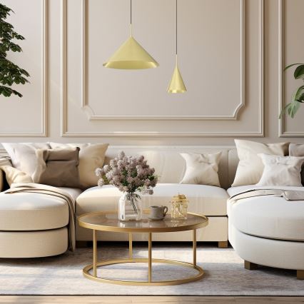 Lestenec na kablu CAPITAL 1xGX53/15W/230V premer 46 cm zlat