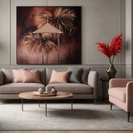 Lestenec na kablu CAPITAL 1xGX53/15W/230V Ø 60 cm v rožnato zlati barvi