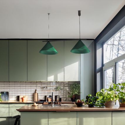 Lestenec na kablu CAPITAL 2xGX53/15W/230V zelena