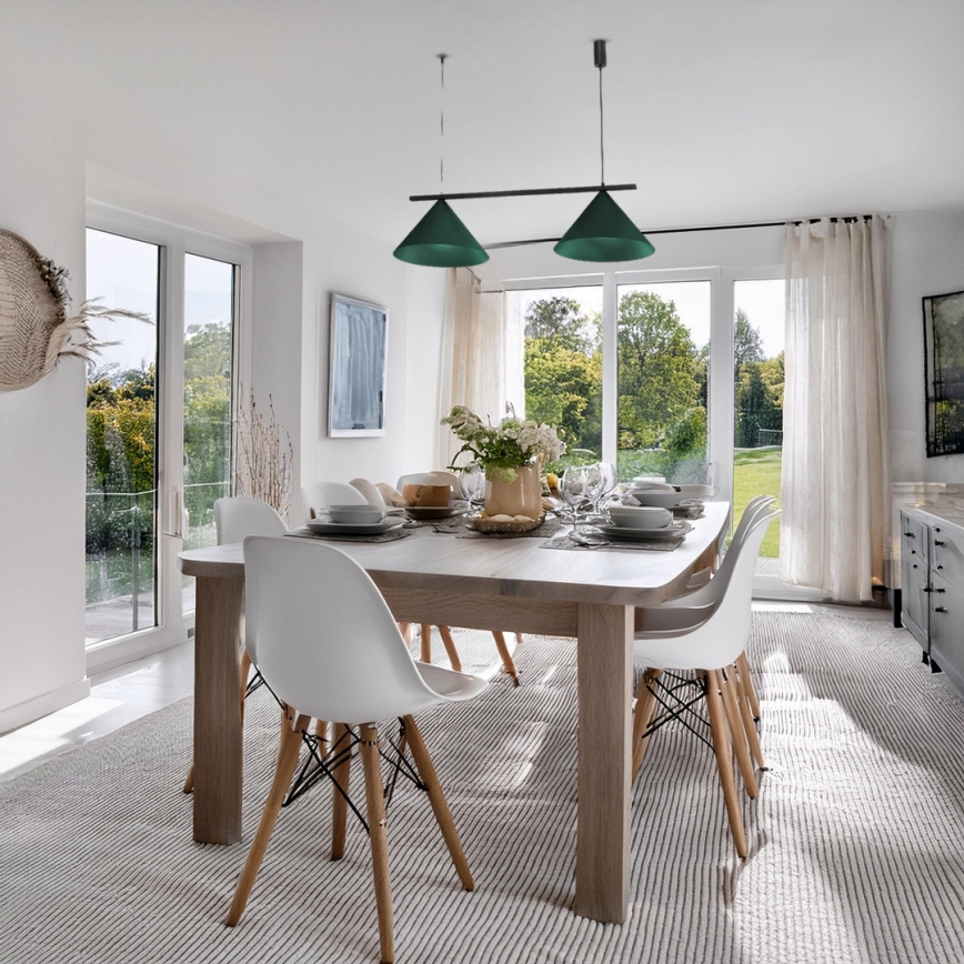 Lestenec na kablu CAPITAL 2xGX53/15W/230V zelena