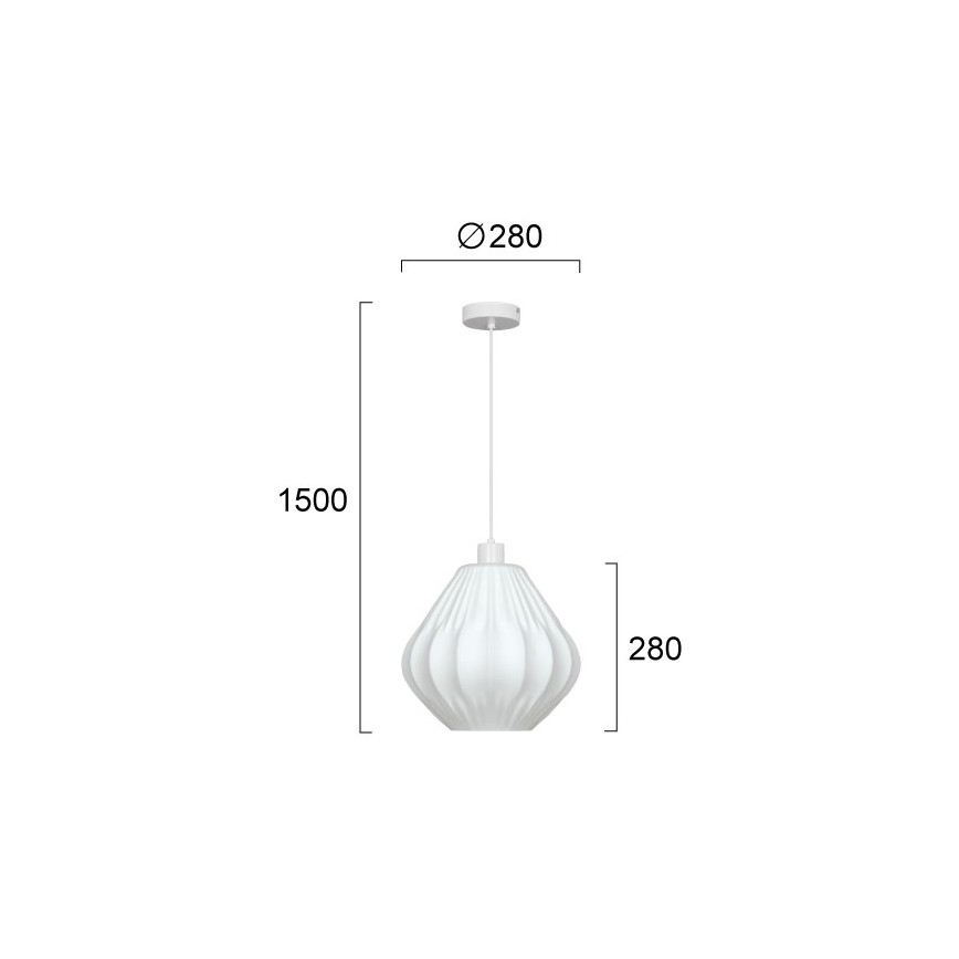 Lestenec na kablu CARSON 1xE27/40W/230V bel