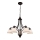 Lestenec na kablu CLAIR 5xE27/60W/230V, premer 65 cm, bronast