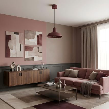 Lestenec na kablu CLASS 1xE27/15W/230V bordo