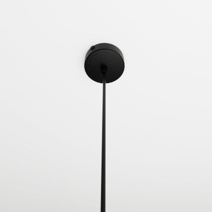Lestenec na kablu COSMO 1xE14/10W/230V Ø 14 cm črna/dimno črna