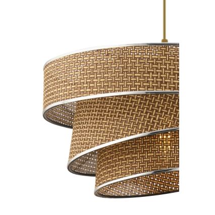 Lestenec na kablu COUPER 1xE27/60W/230V rjav/sijajni krom