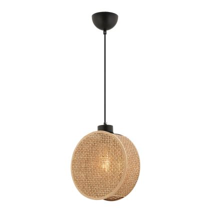 Lestenec na kablu DRUM 1xE27/60W/230V, rjav