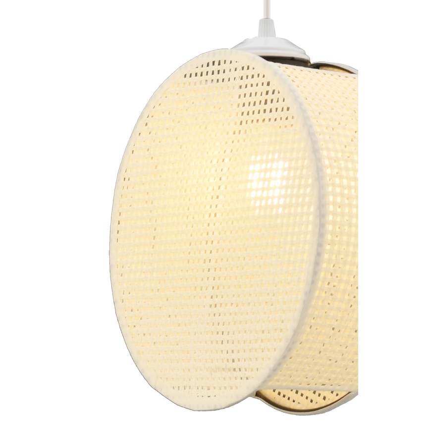 Lestenec na kablu DRUM 1xE27/60W/230V v barvi kreme