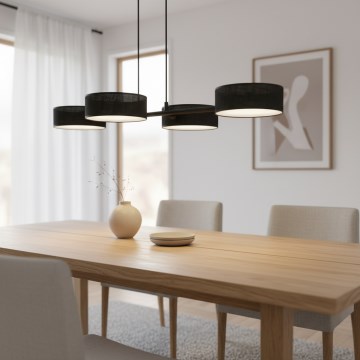 Lestenec na kablu DRUMZ 4xE14/10W/230V črn