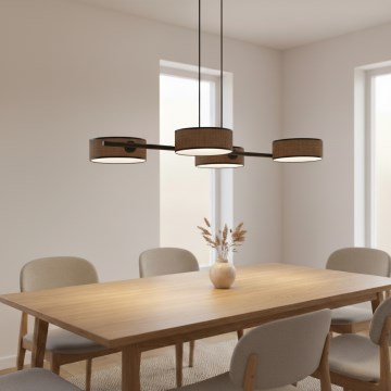 Lestenec na kablu DRUMZ 4xE14/10W/230V rjav