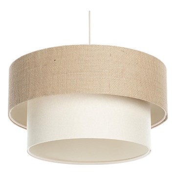Lestenec na kablu DUO 1xE27/60W/230V premer 40 cm bež/krem