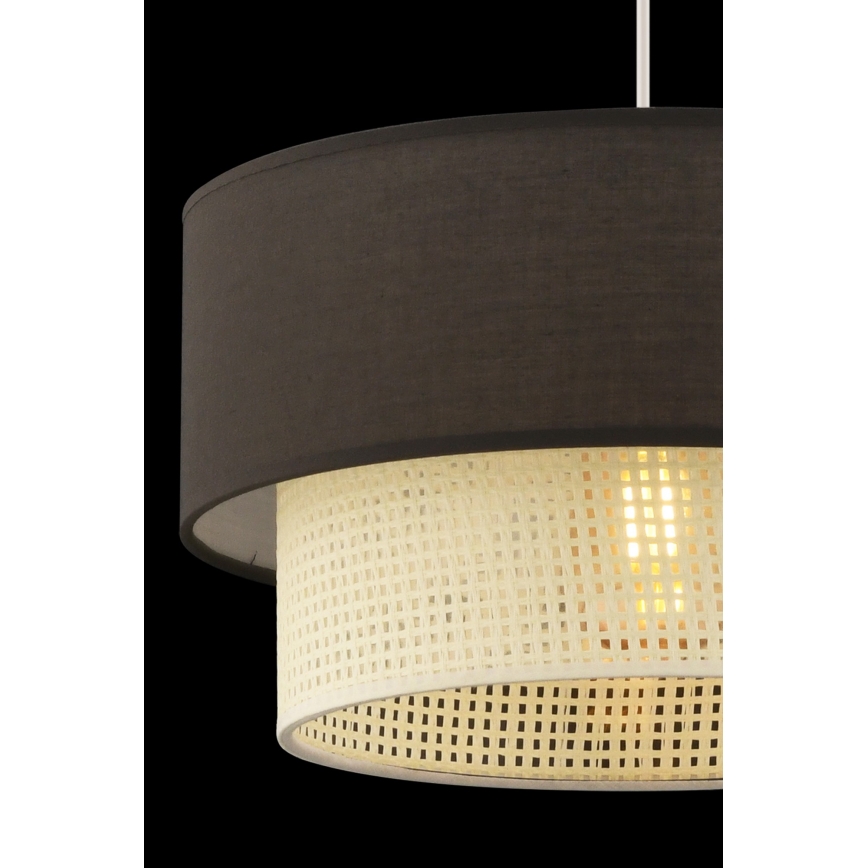 Lestenec na kablu ECHO 1xE27/60W/230V rjav/krem