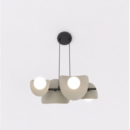 Lestenec na kablu ELEMENTI 4xG9/8W/230V bež