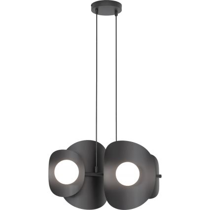 Lestenec na kablu ELEMENTI 4xG9/8W/230V črna