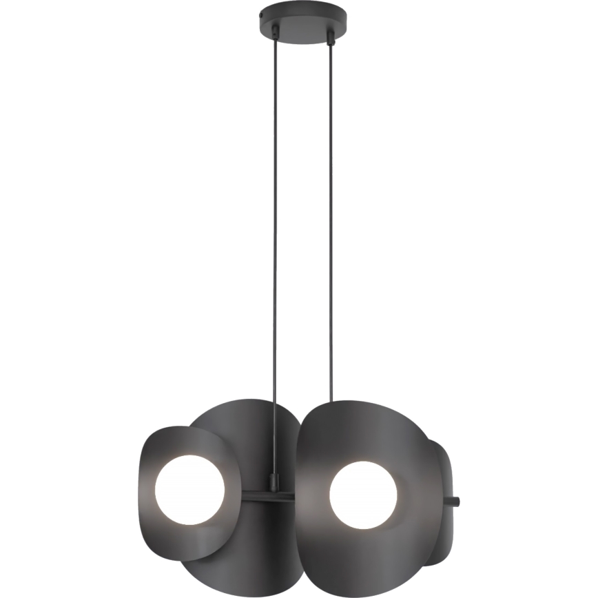 Lestenec na kablu ELEMENTI 4xG9/8W/230V črna