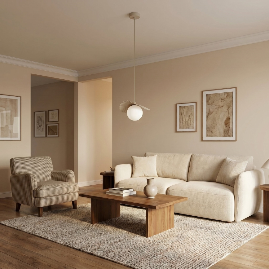 Lestenec na kablu FLORA 1xG9/8W/230V bež
