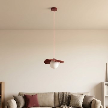 Lestenec na kablu FLORA 1xG9/8W/230V rdeča